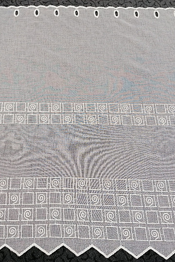 Záclona na vitrážku - vyšívaná W/6259