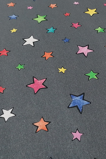 Dekorační látka STARS barevné hvězdy