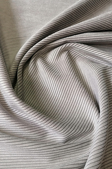 potahová látka RIB PEWTER šedobéžová světlá