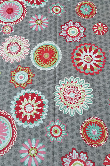 Dekorační závěs Mandala květ -130x245 cm