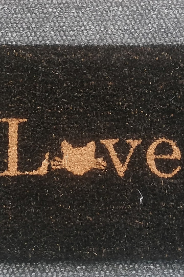 Rohožka LOVE černá