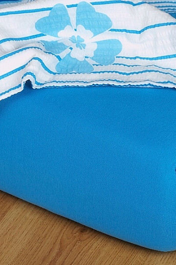 Jersey prostěradlo barva DENIM