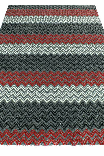 Moderní koberec ZIG ZAG red
