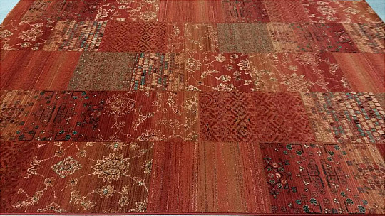 Luxusní vlněné koberce ROYAL PATCHWORK red