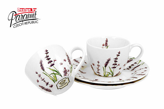 Porcelánové hrnky na espresso set 2 ks Lavender E šapo
