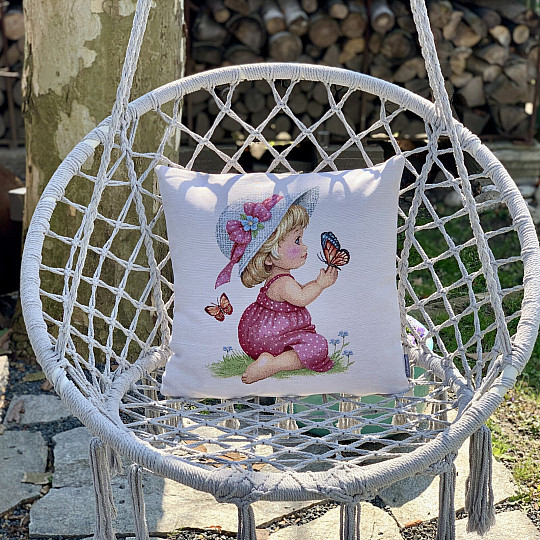 Gobelínový povlak na polštář HOLČIČKA