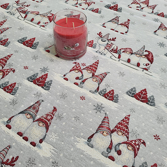 Gobelínový ubrus a šál VÁNOČNÍ SKŘÍTCI 2