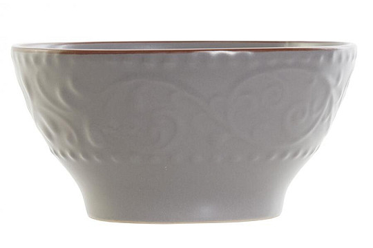 Miska GREY RELIEF 14.7x7.7 cm šedá