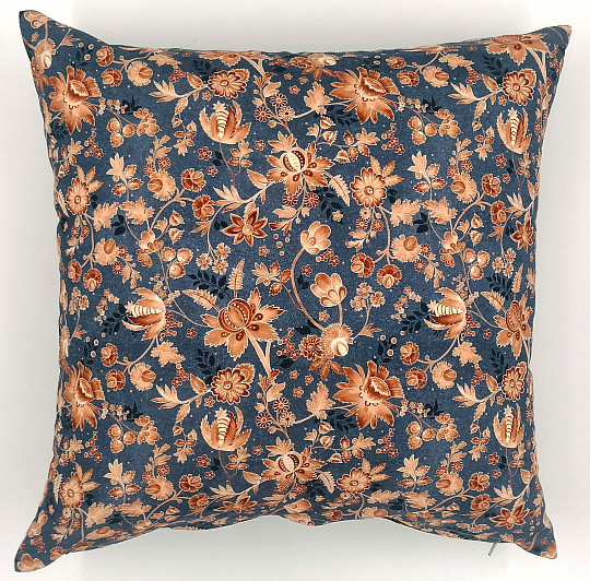 Dekorační povlak Varanasi kalamkari modrá