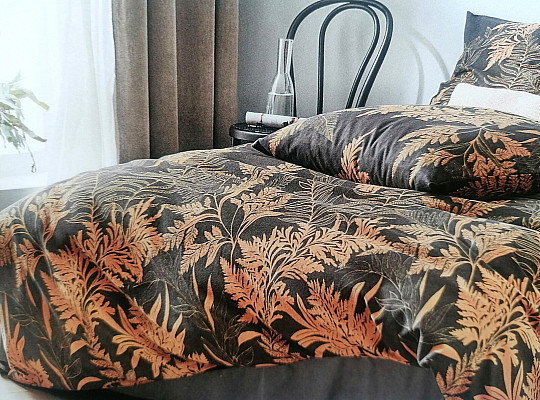 Luxusní flanelové povlečení IRISETTE 8341-41 Bella okr