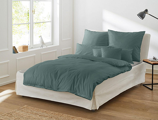 IRISETTE luxusní bavlněný satén Paris 8000-30 petrolejová