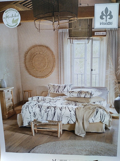 IRISETTE luxusní saténové povlečení SKY 8463-80 NATUR ROSALIE