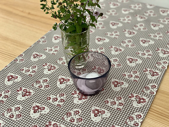 Ubrus a šál  TOSCANA VALERY 17 SRDCE