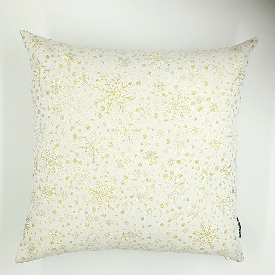 Vánoční dekorační povlak FLASH VLOČKY GOLD 1