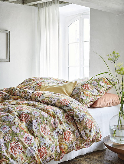 IRISETTE luxusní bavlněný satén MAGIC 30 zelená