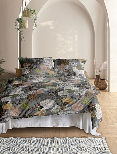 IRISETTE luxusní bavlněný satén WAVE 8561-11 PODZIM 1