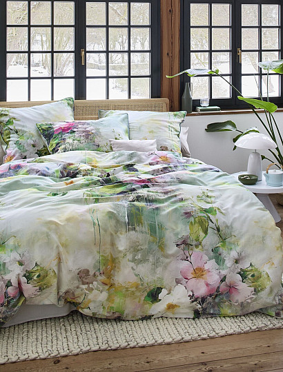 IRISETTE luxusní bavlněný satén TOKIO 8572-30 MONET