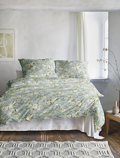 IRISETTE luxusní bavlněný satén TOKIO 8537-30 MENTOL