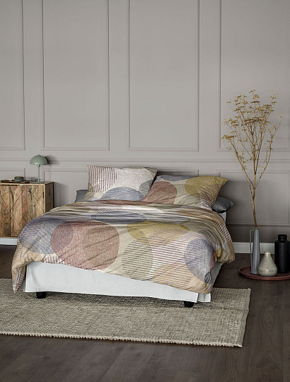 IRISETTE luxusní flanelové povlečení ZOBEL 8553-50 BAREVNÉ KOLA