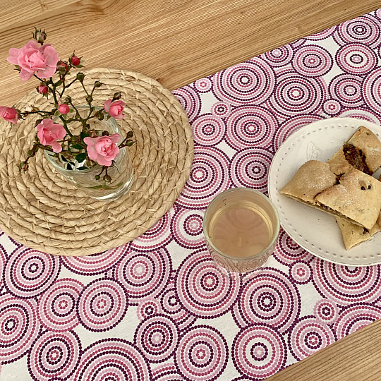 Šála MANDALA ECO lila