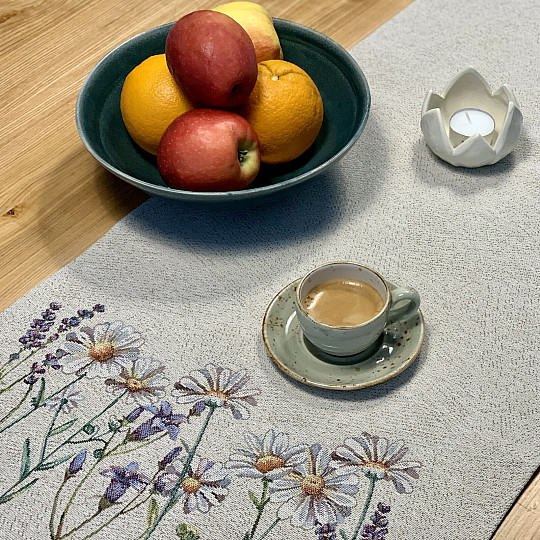 Gobelínový ubrus a šál JARNÍ POHLAZENÍ