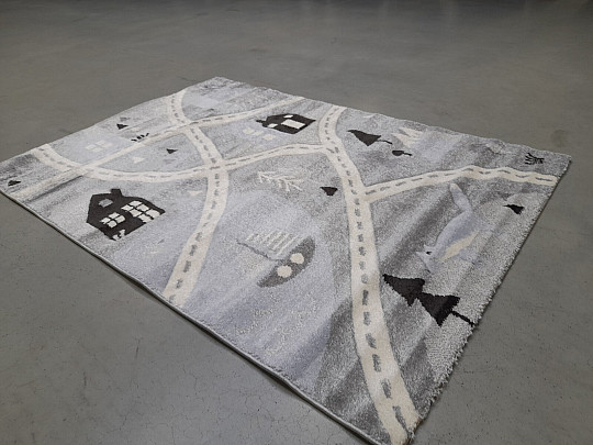 Dětský koberec HAPPY 310 silver