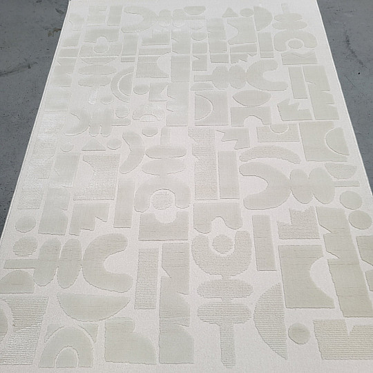 Kusový koberec BOHO geometrie světlý