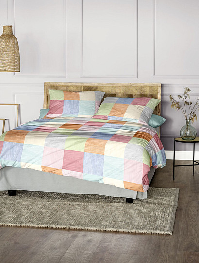 Luxusní flanelové povlečení IRISETTE KOALA 8506-90 KOSTKA MULTI