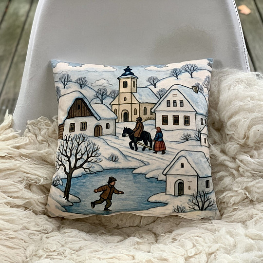 Vánoční dekorační povlak NÁVES V ZIMĚ