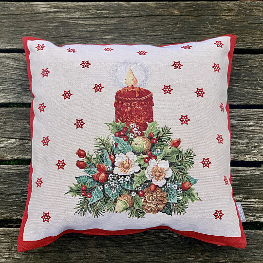 Vánoční gobelínový povlak VÁNOČNÍ SVÍČKA II