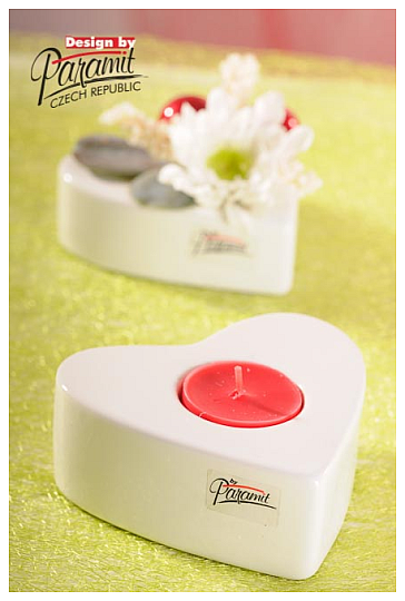 SRDÍČKO SVÍCEN BÍLÝ