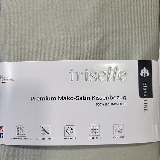 Saténový povlak na polštář - šalvějová 32