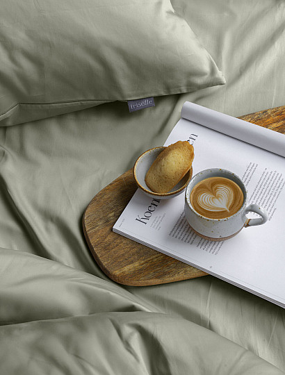 Saténový povlak na polštář - šalvějová 32