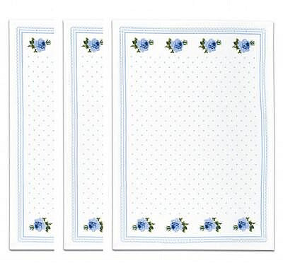 Utěrky od BABIČKY Ružičky modré