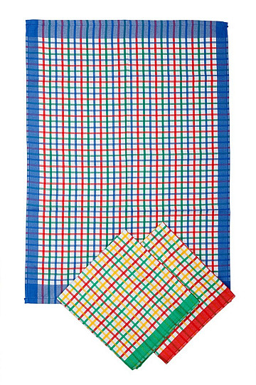 Bavlněné utěrky JARNÍ kostka