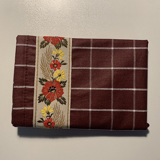 Utěrky od BABIČKY HNĚDÁ S KVĚTY