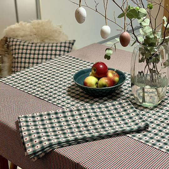 Ubrus a šál MAXI CORET zelený