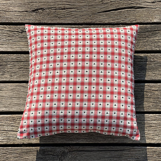 Dekorační povlak na polštář  MAXI CORET červený