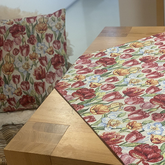 Gobelínový povlak na polštář TULIPÁNY NAOMI