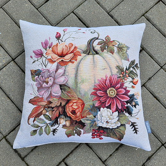 Gobelínový povlak na polštář DÝNĚ BÍLÁ