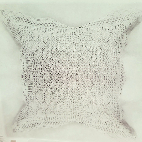 Dekorační povlak na polštář KRAJKA KVĚTY bílé