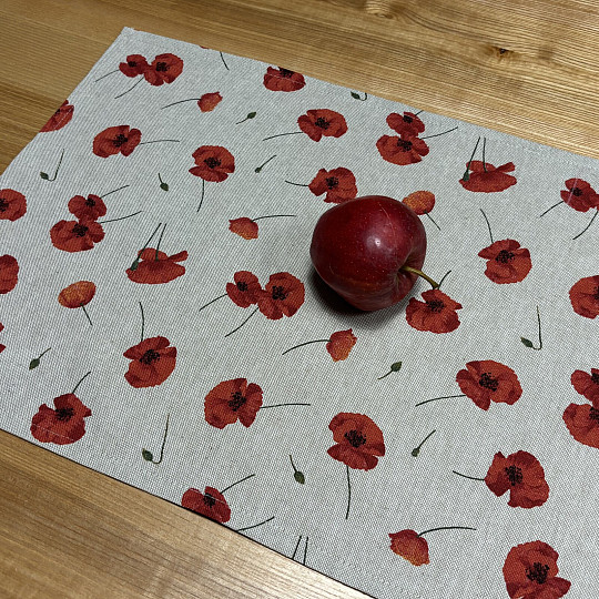 Prostírka VLČÍ MÁK POPPY