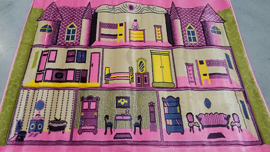 Dětský koberec KIDS ZÁMEK růžový