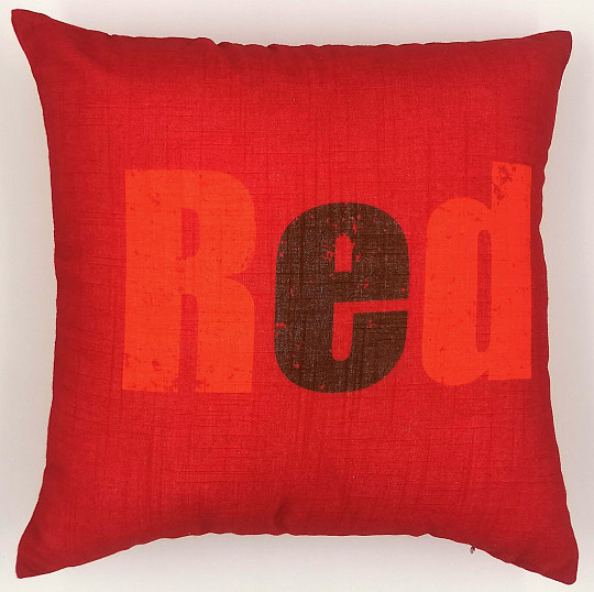 Dekorační povlak na polštář COLORS RED
