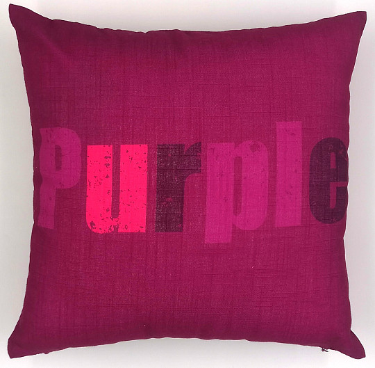 Dekorační povlak na polštář COLORS PURPLE