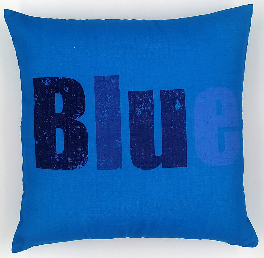Dekorační povlak na polštář COLORS BLUE