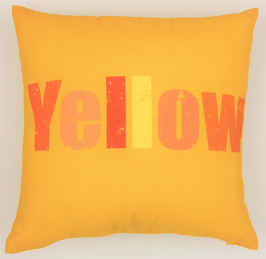 Dekorační povlak na polštář COLORS YELLOW