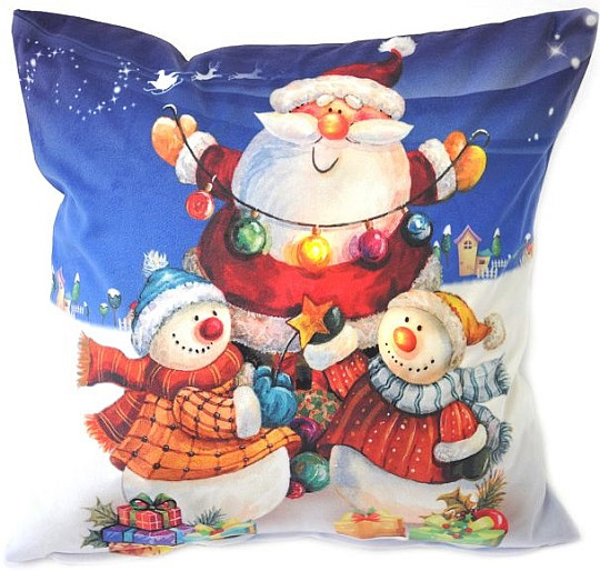 Dekorační povlak SANTA svítící LED