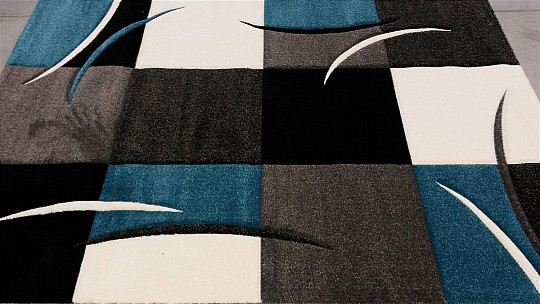 Moderní kusový koberec MOND MERINO tyrkys