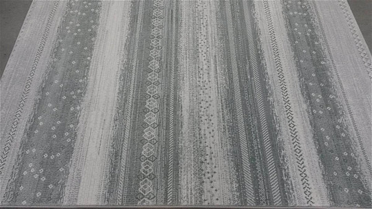 moderní kusový koberec FONT šedo zelený